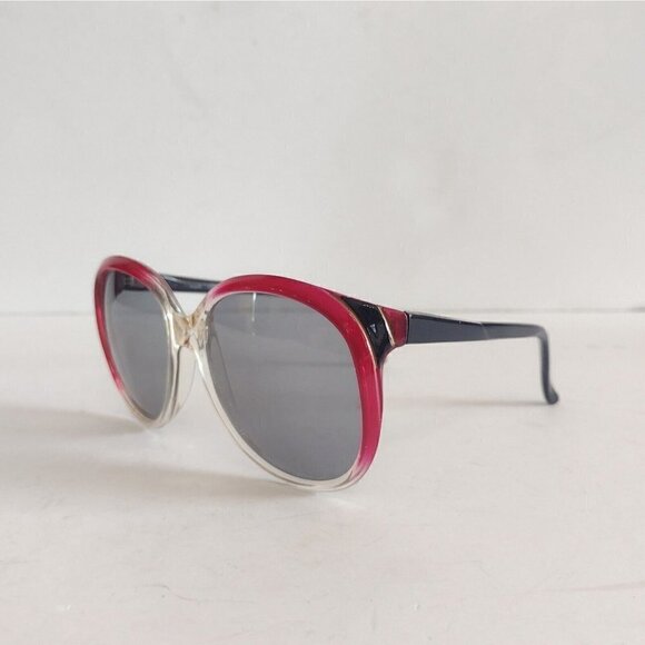 Vintage 80s Jaclyn Smith? France Sunglasses Ombre Oversized FRAMES ONLY - Picture 2 of 10